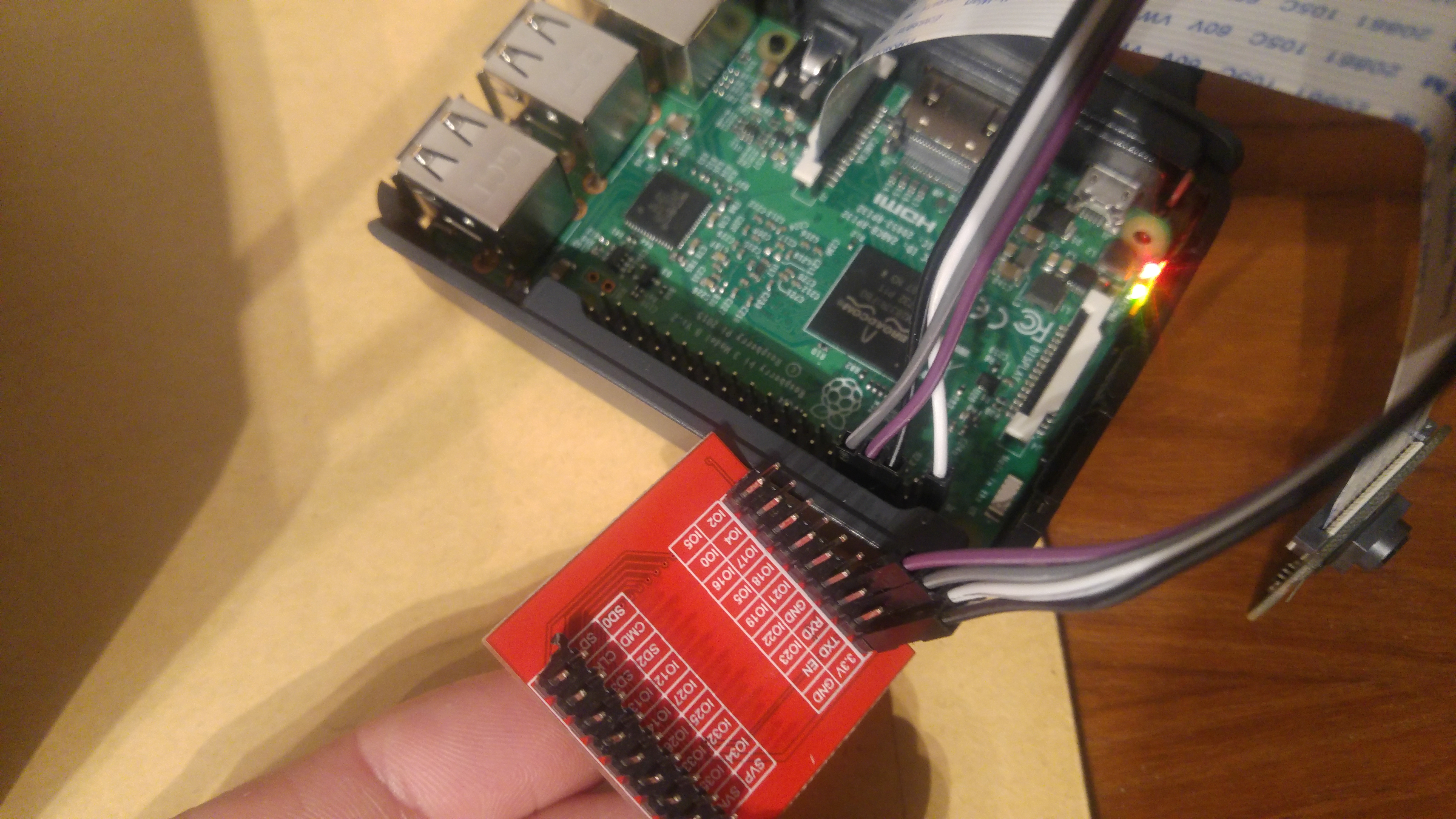 ESP32 Breakout-Board mit Raspberry Pi